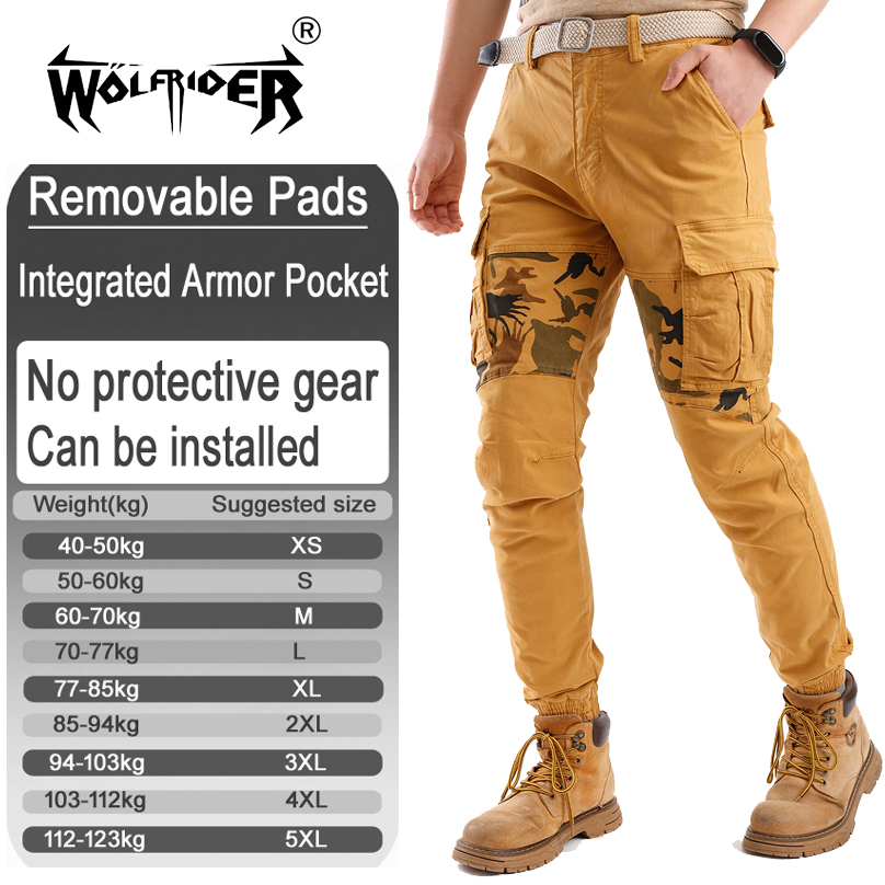 Motorcycle Pants Riding Armored - بنطلون عمل لركوب الدراجات النارية مضاد