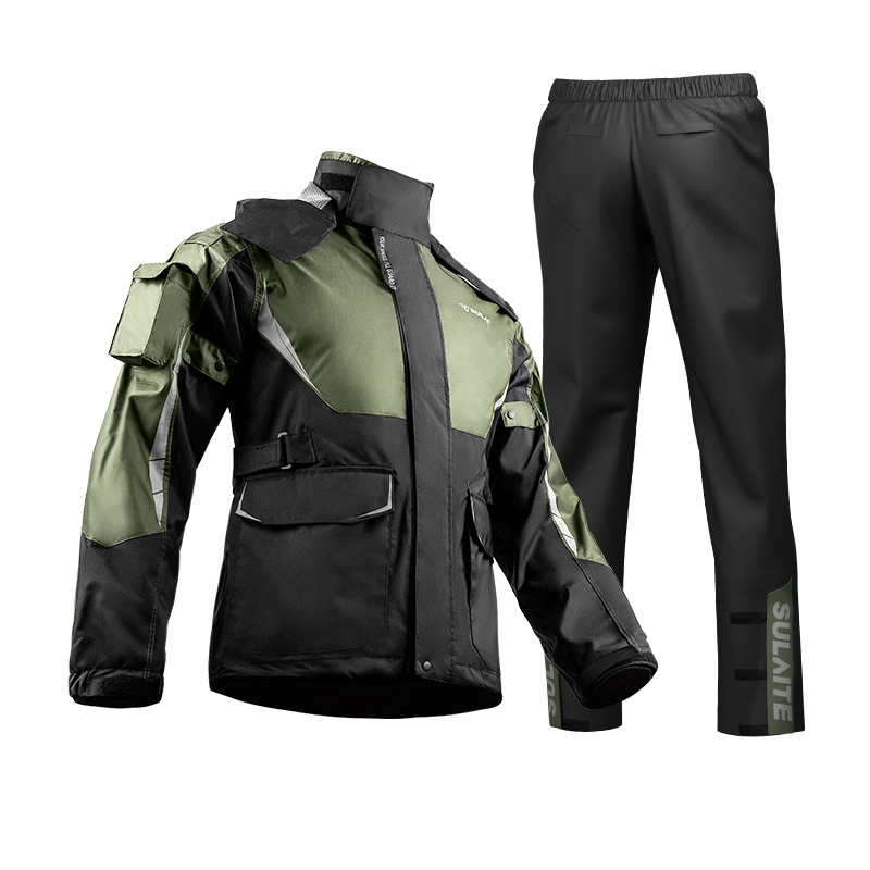 Motorcycle Riding Jacket Waterproof - طقم بدلة معطف واق من المطر