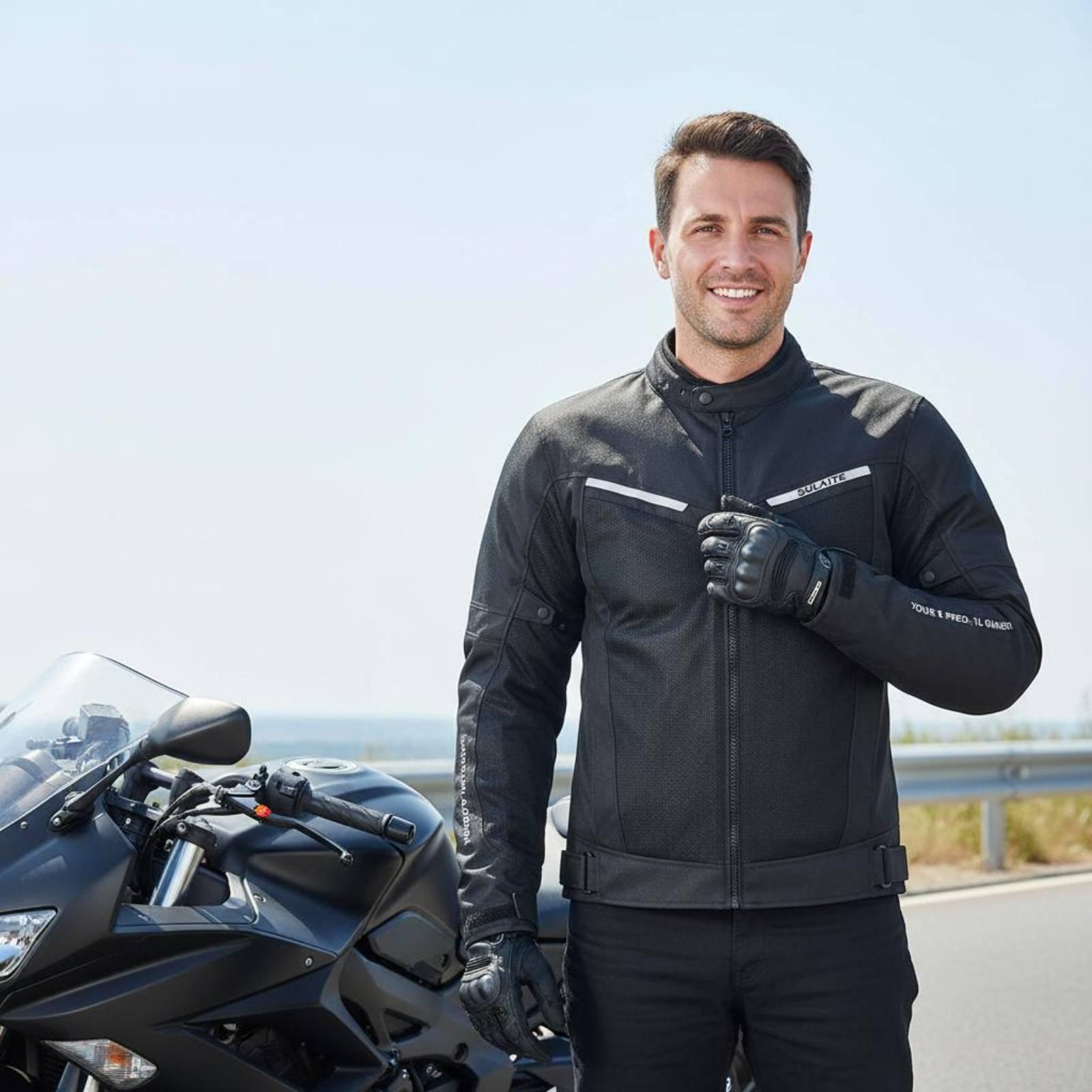 Motorcycle Mesh Jacket Summer Breathable - سترة دراجات نارية شبكية قابلة للتنفس،