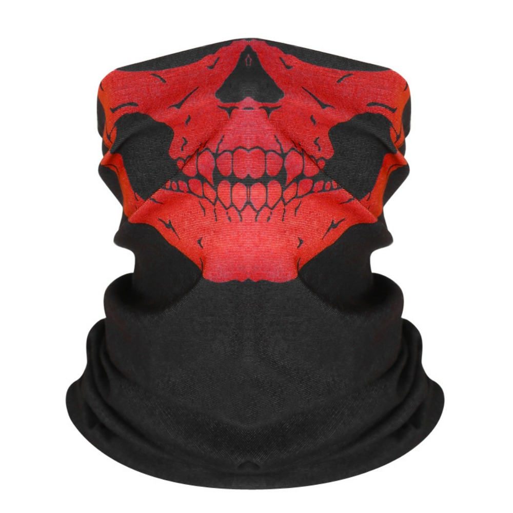 Motorcycle Neck Gaiter Balaclava - قناع وجه كامل ثلاثي الأبعاد للدراجات