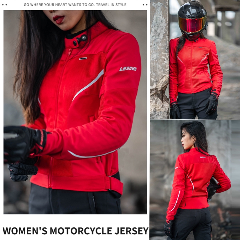 Motorcycle Mesh Jacket Summer Breathable - سترة دراجات نارية صيفية من LYSCHY