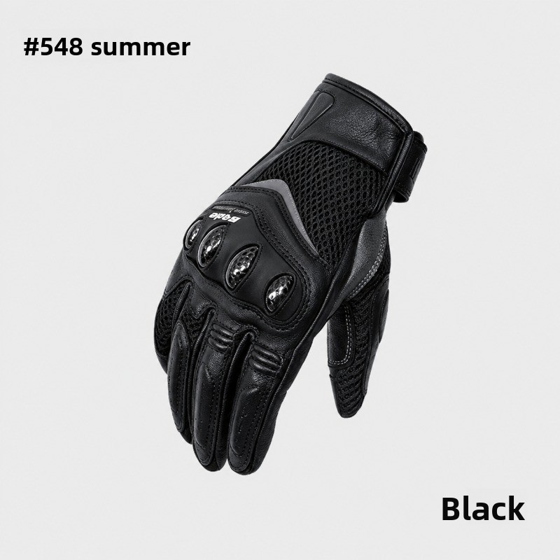 Motorcycle Gloves Leather Knuckle - قفازات ستار فيلد نايت الصيفية للنساء