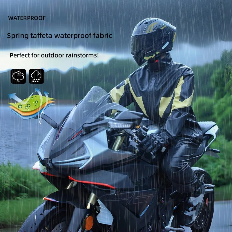 Motorcycle Rain Suit 2 Piece - بدلة دراجات نارية مقاومة للماء مكونة