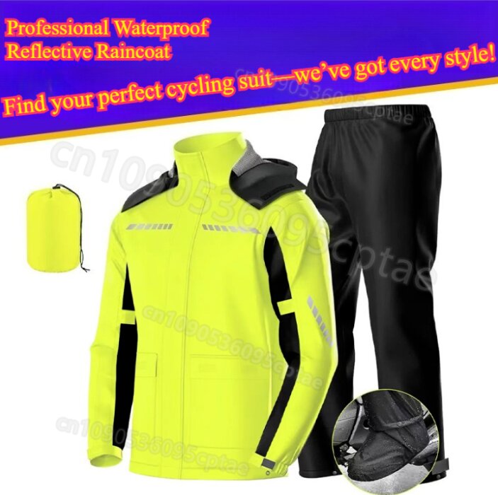 Motorcycle Riding Jacket Waterproof - بدلة مطر للدراجات النارية مقاومة للماء