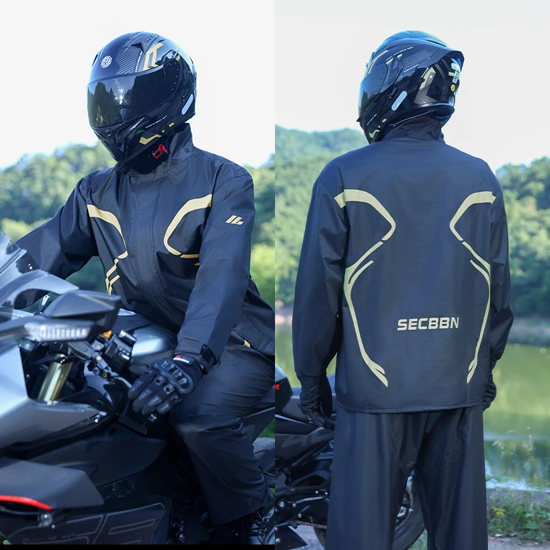 Motorcycle Rain Suit 2 Piece - بدلة واقية من المطر للدراجات النارية،