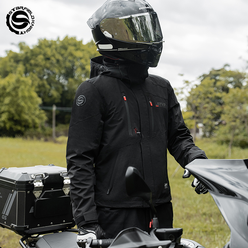 سترة دراجات نارية سوداء من SFK - مراجعة Motorcycle Riding Jacket Waterproof وسعره