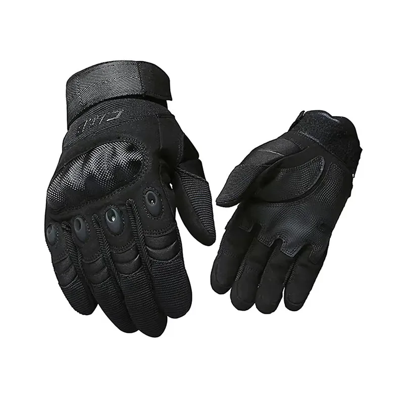 قفازات تكتيكية كاملة الأصابع ل - مراجعة Motorcycle Gloves Leather Knuckle وسعره