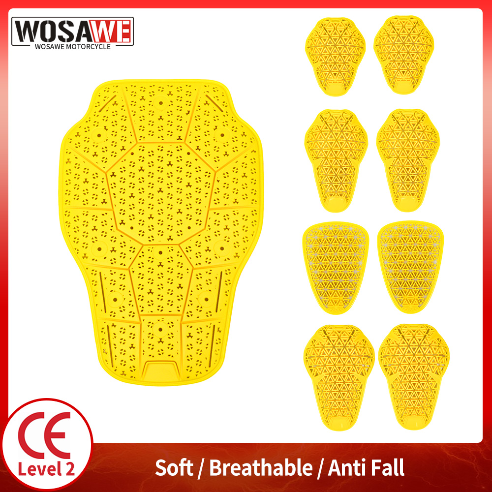 WOSAWE CE المستوى 1/2 دراجة نا - مراجعة Motorcycle Back Protector Ce Level 2 وسعره