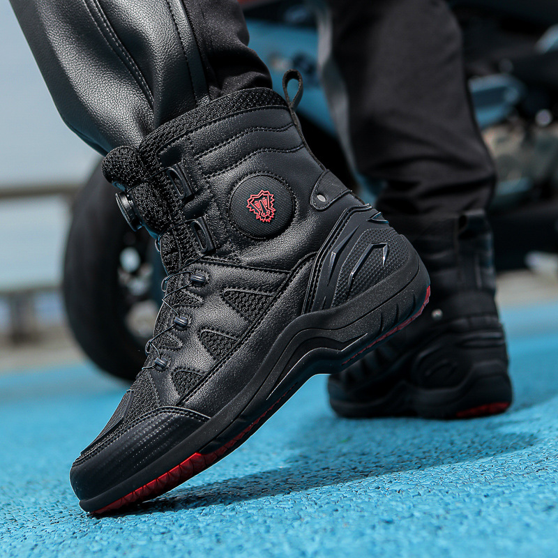 أحذية ركوب الدراجات النارية ال - مراجعة Motorcycle Boots Waterproof Riding وسعره