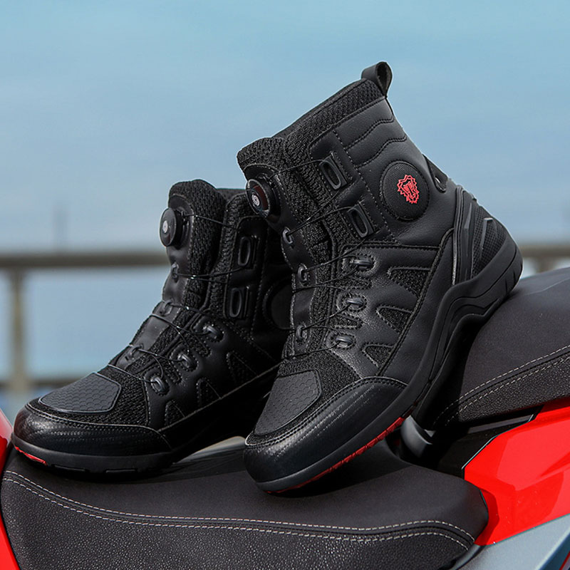 أحذية ركوب الدراجات النارية ال - مراجعة Motorcycle Boots Waterproof Riding وسعره