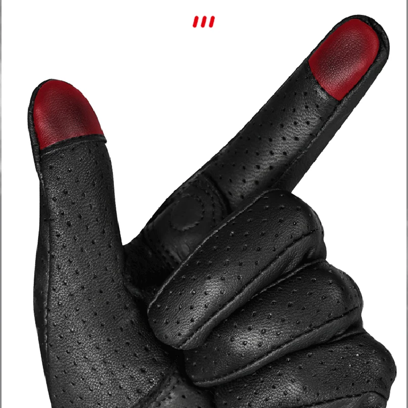 قفازات دراجات نارية للرجال وال - مراجعة Motorcycle Gloves Leather Knuckle وسعره
