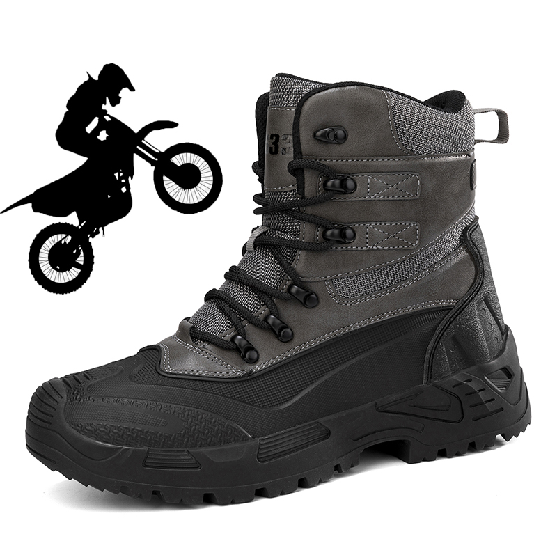 أحذية رجالية للدراجات النارية  - مراجعة Motorcycle Boots Waterproof Riding وسعره