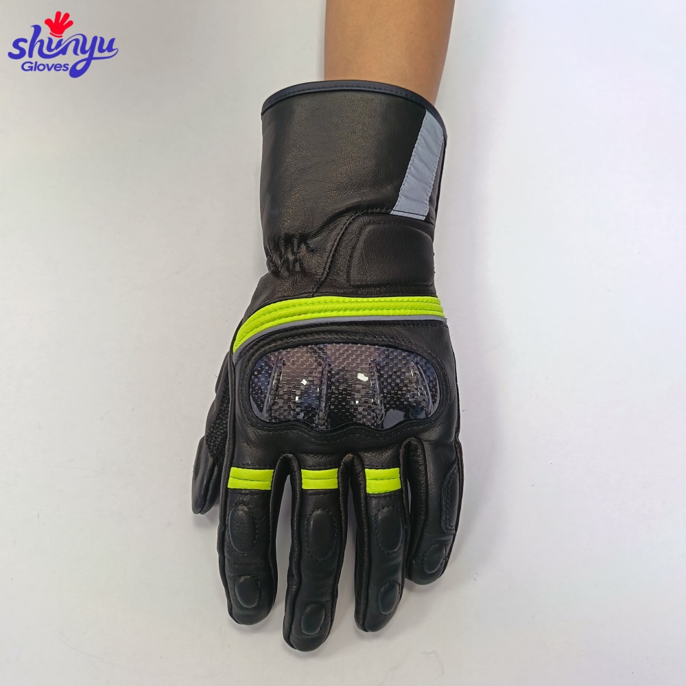 قفازات دراجات نارية جلدية مخصص - مراجعة Motorcycle Gloves Leather Knuckle وسعره