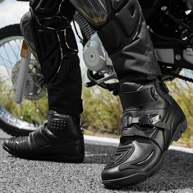 أحذية رجالية للدراجات النارية، - مراجعة Motorcycle Boots Waterproof Riding وسعره