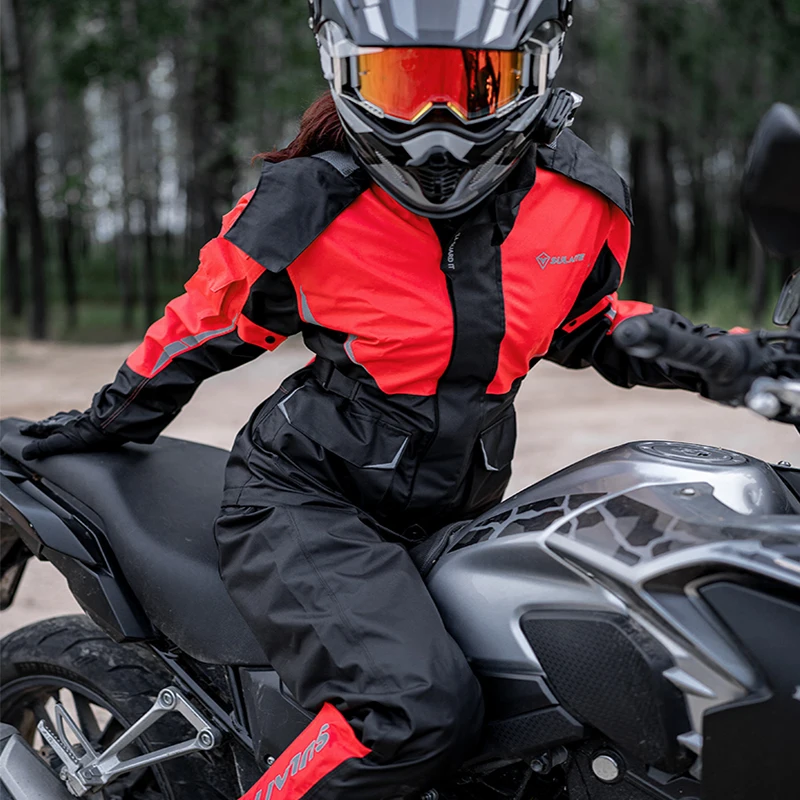 طقم بدلة معطف واق من المطر مضا - مراجعة Motorcycle Riding Jacket Waterproof وسعره