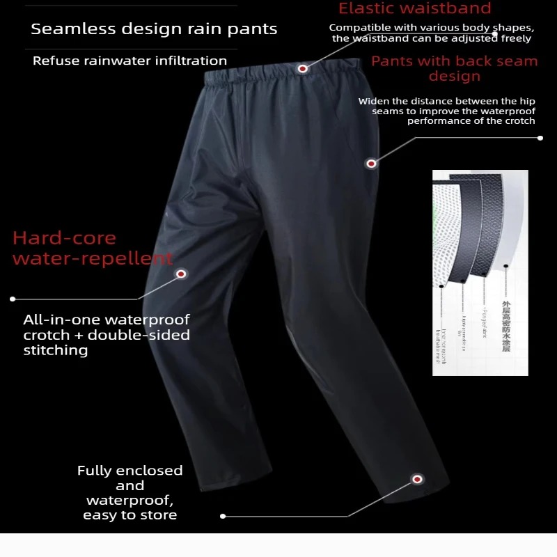 بدلة مطر جديدة سوداء للدراجات  - مراجعة Motorcycle Rain Suit 2 Piece وسعره