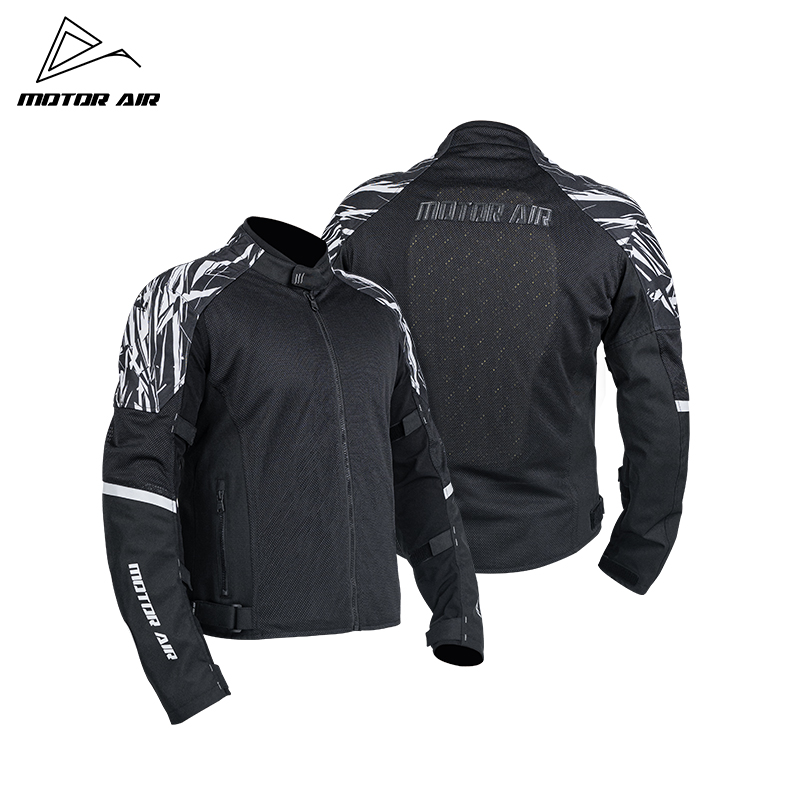 سترة دراجات نارية سوداء للرجال - مراجعة Motorcycle Mesh Jacket Summer Breathable وسعره