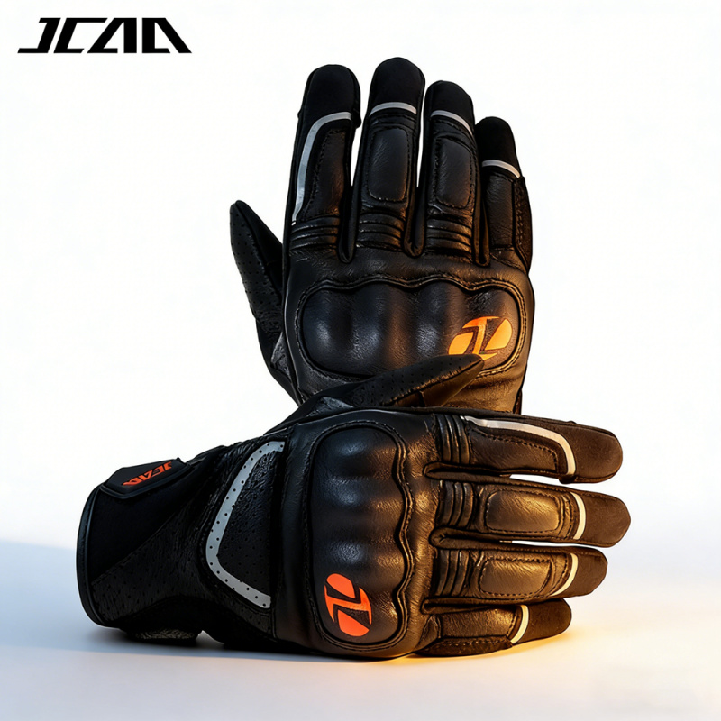 للجنسين جلد الماعز ركوب الرياض - مراجعة Motorcycle Gloves Leather Knuckle وسعره
