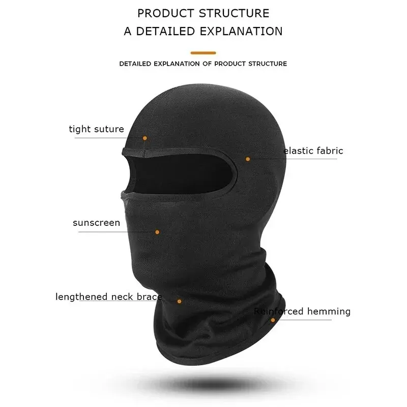 قناع وجه كامل للحماية من الشمس - مراجعة Motorcycle Neck Gaiter Balaclava وسعره