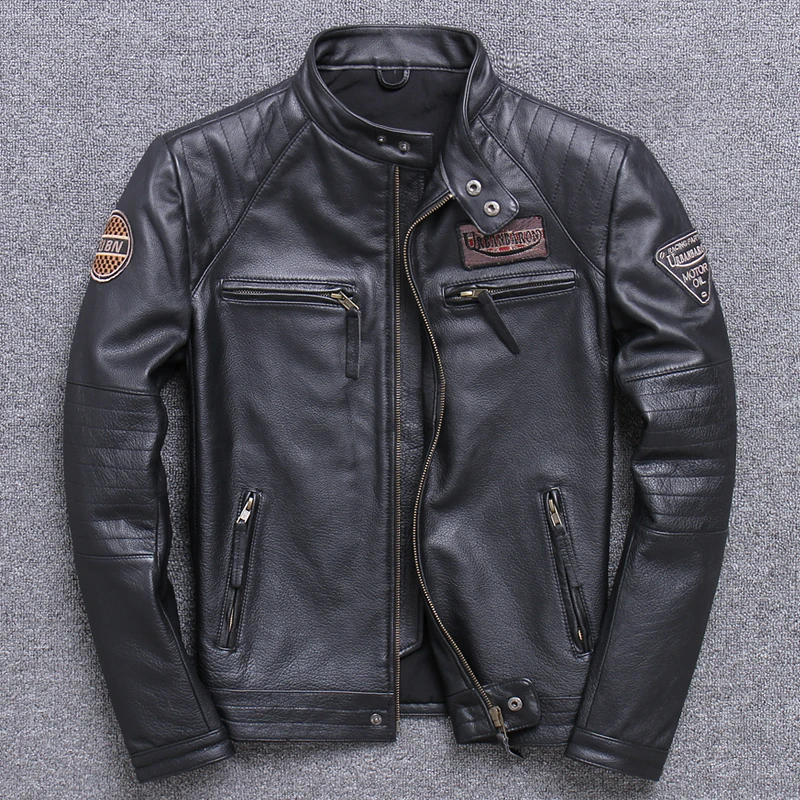 جاكيت لراكبي الدراجات من الجلد - مراجعة Leather Motorcycle Jacket Biker وسعره