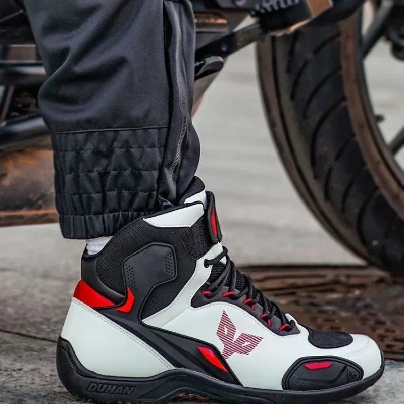 أحذية DUHAN للرجال للدراجات ال - مراجعة Motorcycle Boots Waterproof Riding وسعره