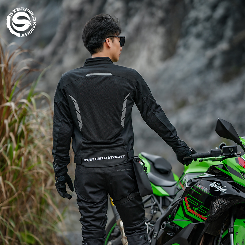 سترة دراجات نارية للرجال من SF - مراجعة Motorcycle Mesh Jacket Summer Breathable وسعره