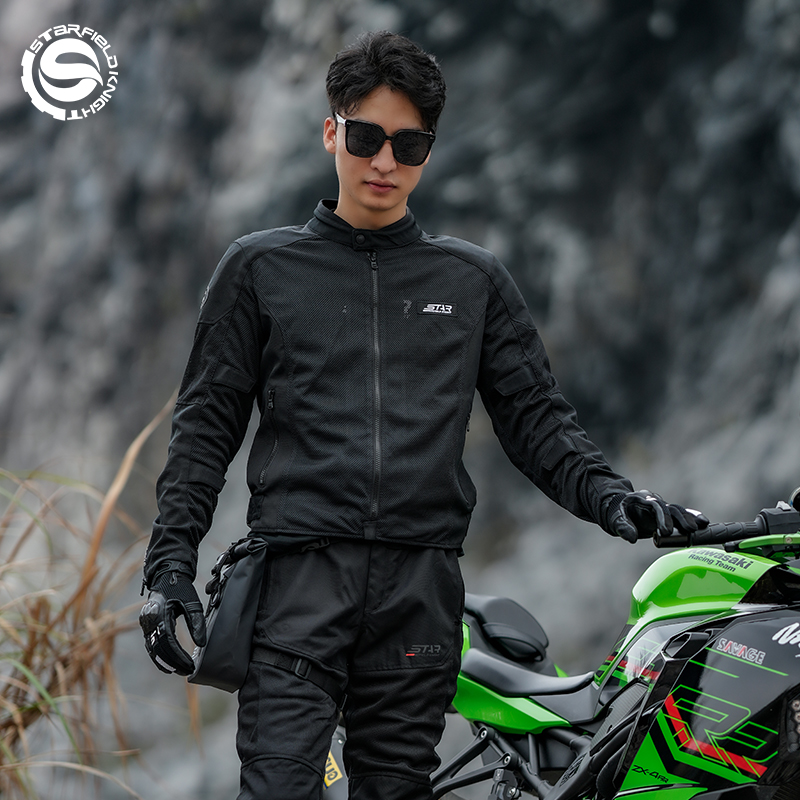 سترة دراجات نارية للرجال من SF - مراجعة Motorcycle Mesh Jacket Summer Breathable وسعره