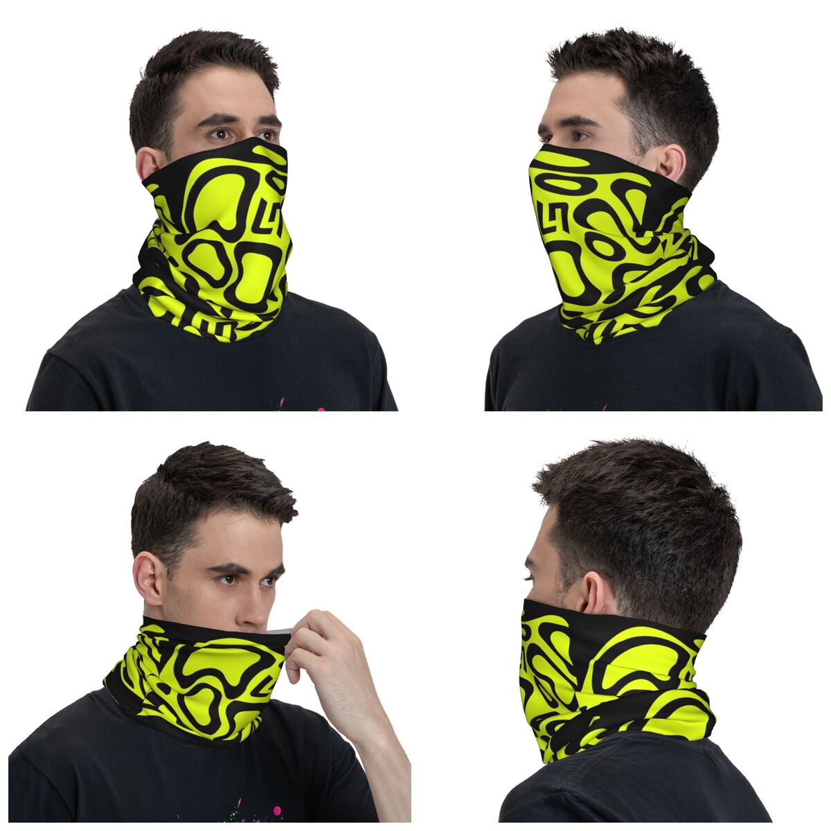مخصص L-لاندو نوريس دراجة نارية - مراجعة Motorcycle Neck Gaiter Balaclava وسعره