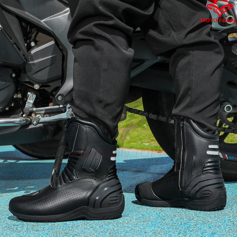 أحذية دراجات نارية غير قابلة ل - مراجعة Motorcycle Boots Waterproof Riding وسعره
