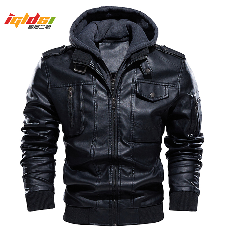 دراجة نارية سترة جلدية الرجال  - مراجعة Leather Motorcycle Jacket Biker وسعره