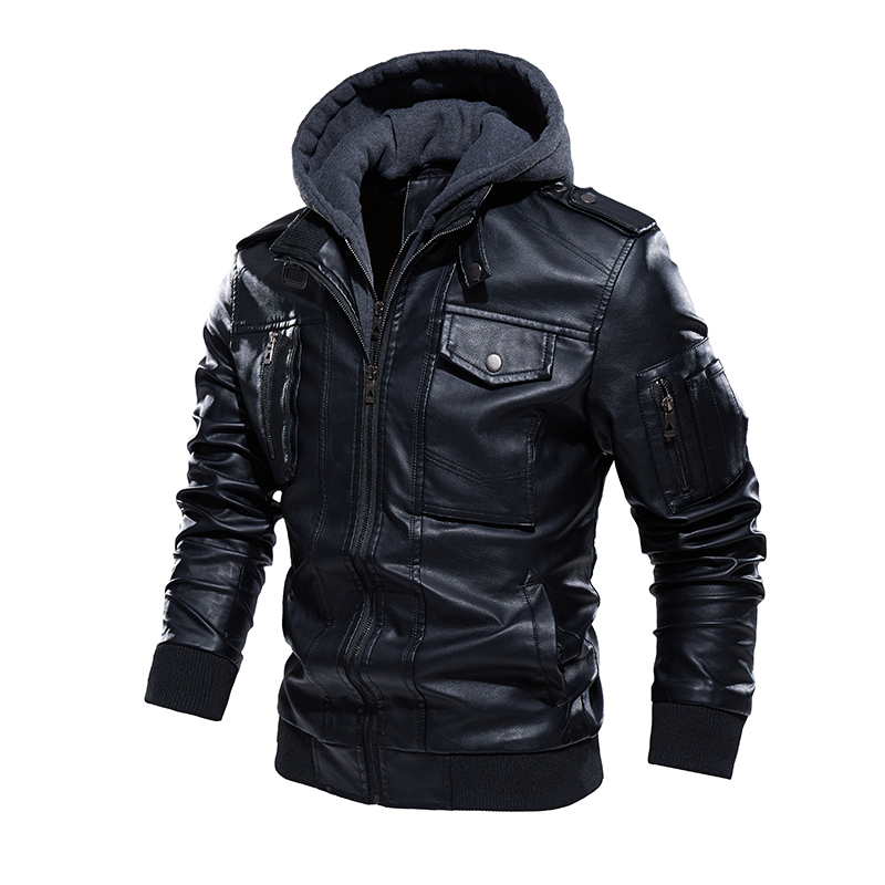 دراجة نارية سترة جلدية الرجال  - مراجعة Leather Motorcycle Jacket Biker وسعره