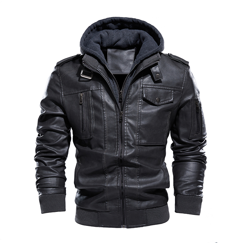 دراجة نارية سترة جلدية الرجال  - مراجعة Leather Motorcycle Jacket Biker وسعره