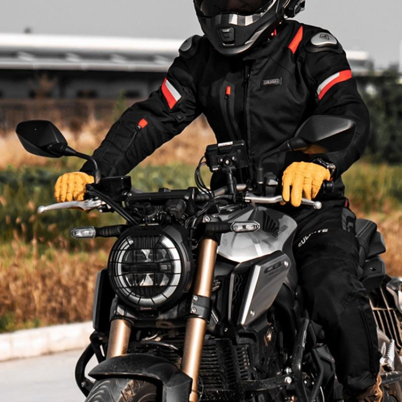 سترة دراجات نارية شتوية دافئة  - مراجعة Leather Motorcycle Jacket Biker وسعره