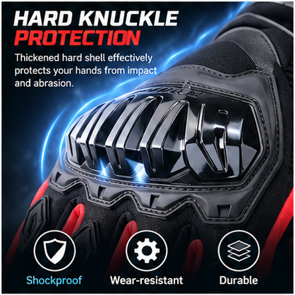 قفازات دراجات نارية شتوية مقاو - مراجعة Motorcycle Gloves Leather Knuckle وسعره