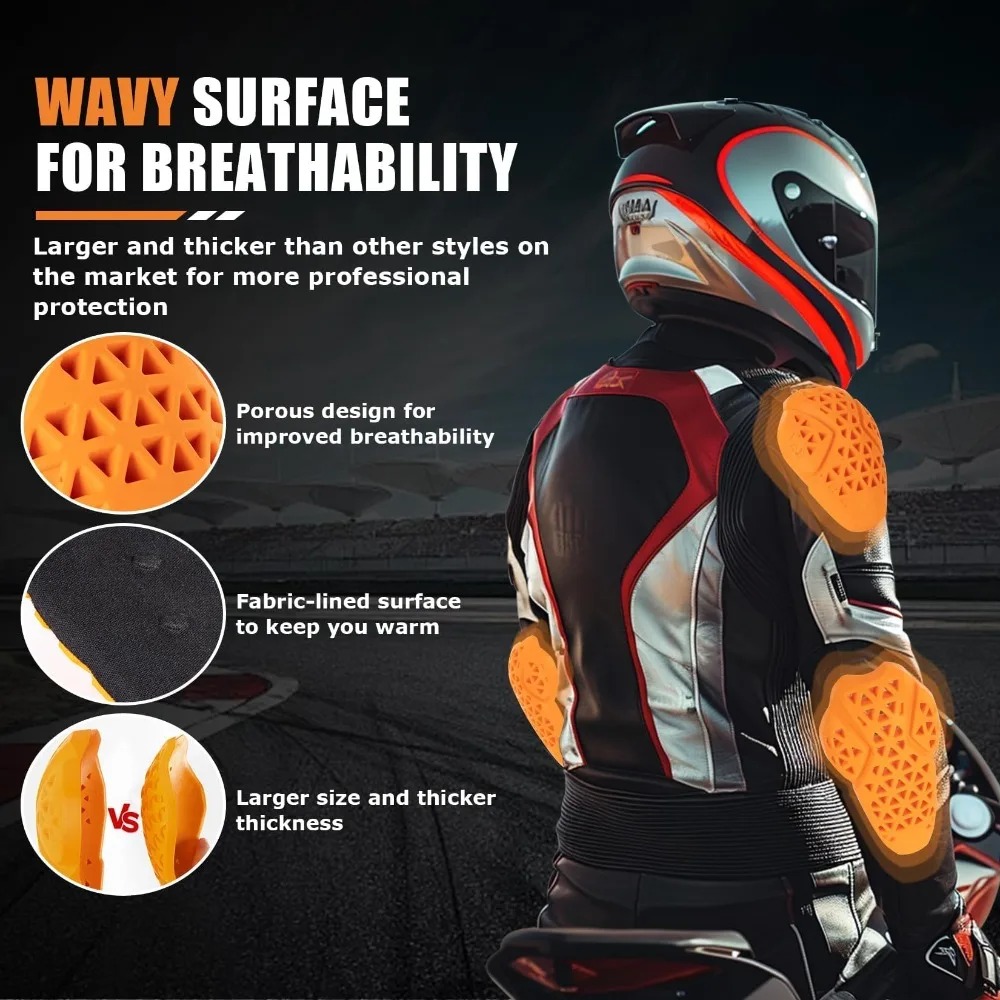 دراجة نارية 5 قطع كاملة CE الم - مراجعة Motorcycle Back Protector Ce Level 2 وسعره