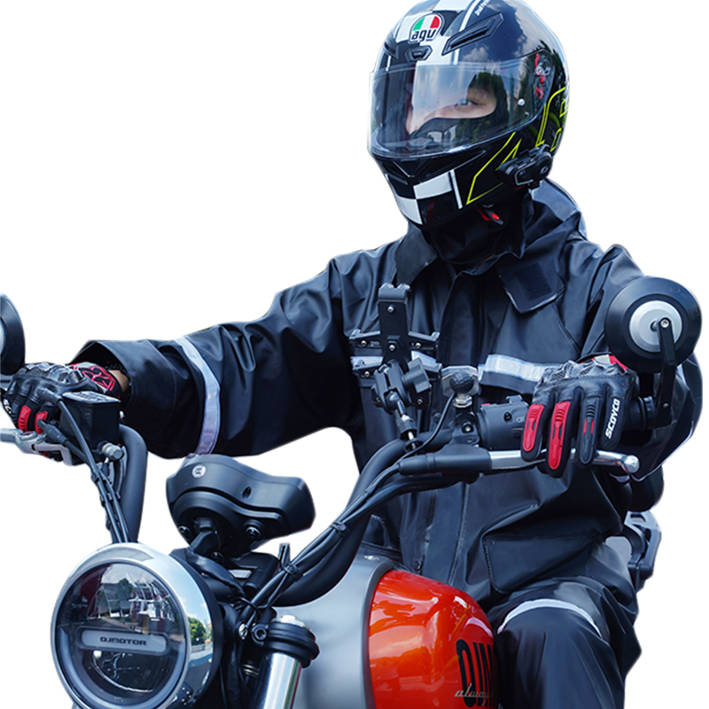 بدلة مطر للدراجات النارية مقاو - مراجعة Motorcycle Rain Suit 2 Piece وسعره