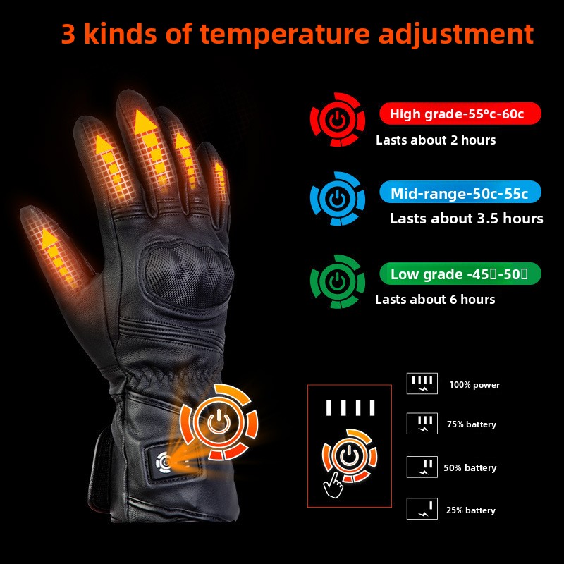 قفازات دراجات نارية من الجلد ا - مراجعة Motorcycle Gloves Leather Knuckle وسعره
