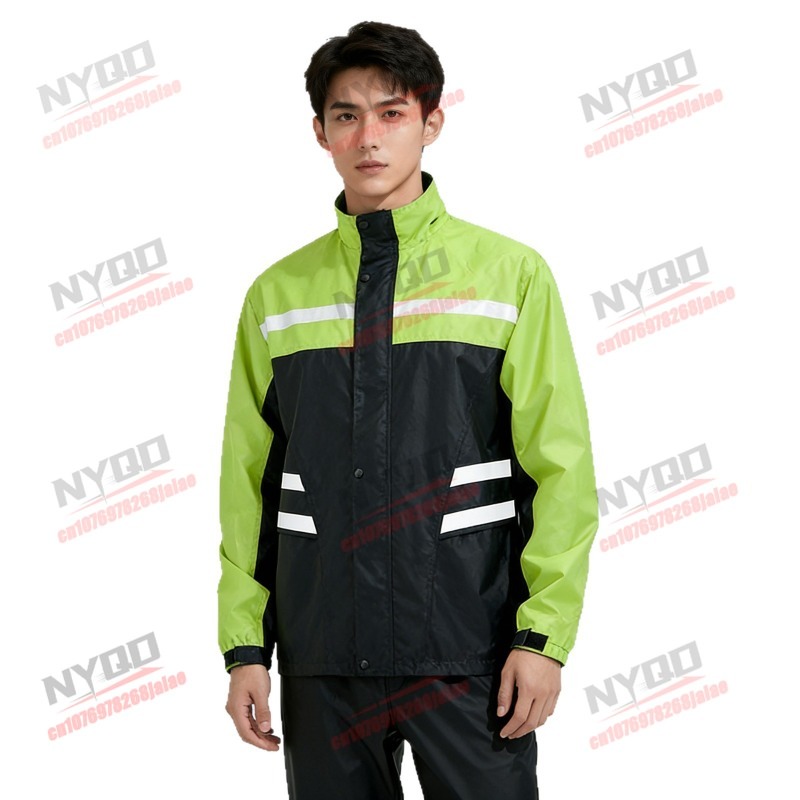 بدلة مطر للدراجات النارية مقاو - مراجعة Motorcycle Rain Suit 2 Piece وسعره
