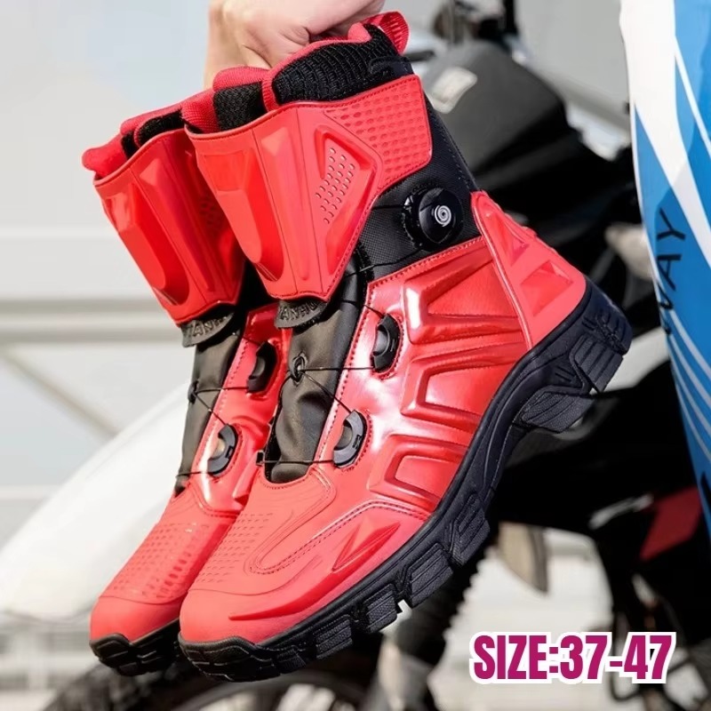 أحذية رجالية للدراجات النارية  - مراجعة Motorcycle Boots Waterproof Riding وسعره