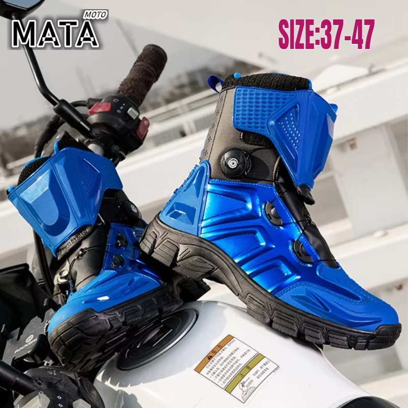 أحذية رجالية للدراجات النارية  - مراجعة Motorcycle Boots Waterproof Riding وسعره