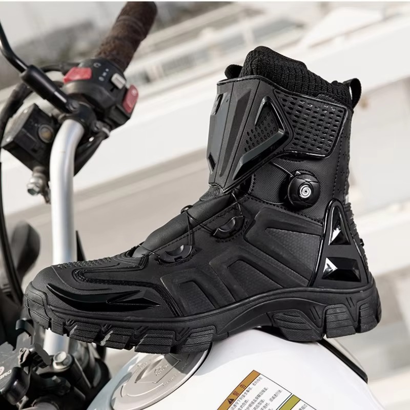 أحذية رجالية للدراجات النارية  - مراجعة Motorcycle Boots Waterproof Riding وسعره