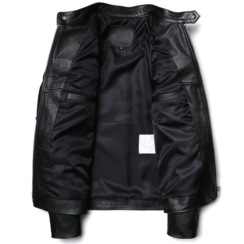 الكلاسيكية دراجة نارية سترة جل - مراجعة Leather Motorcycle Jacket Biker وسعره