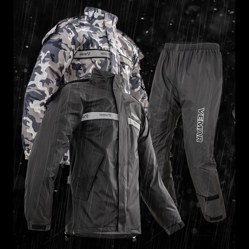 بدلة مطر للدراجات النارية للرج - مراجعة Motorcycle Rain Suit 2 Piece وسعره