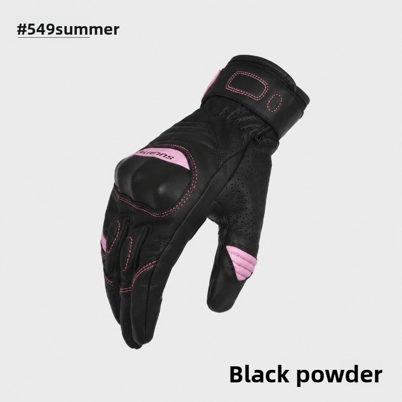 قفازات ستار فيلد نايت الصيفية  - مراجعة Motorcycle Gloves Leather Knuckle وسعره