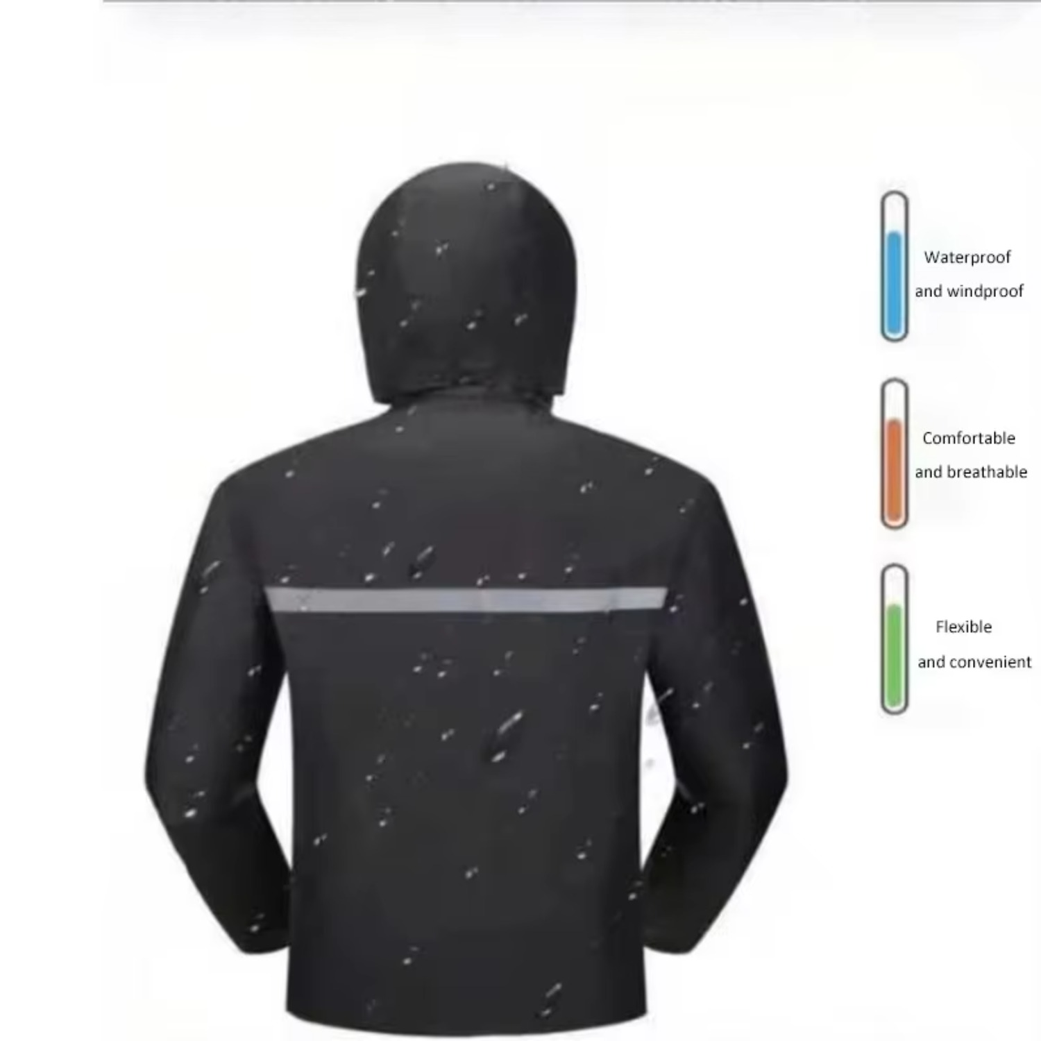 بدلة مطر مقاومة للماء للرجال و - مراجعة Motorcycle Rain Suit 2 Piece وسعره