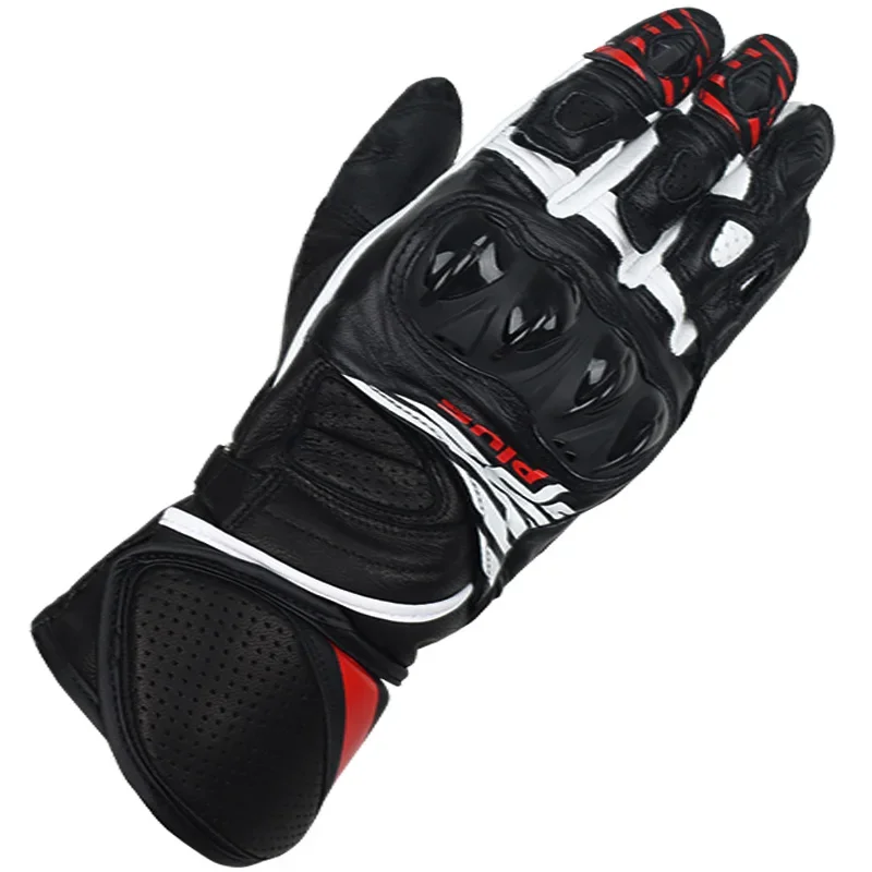 قفازات طويلة من الجلد للدراجات - مراجعة Motorcycle Gloves Leather Knuckle وسعره
