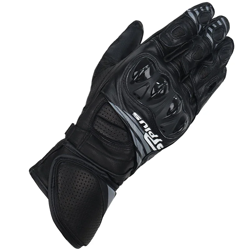 قفازات طويلة من الجلد للدراجات - مراجعة Motorcycle Gloves Leather Knuckle وسعره