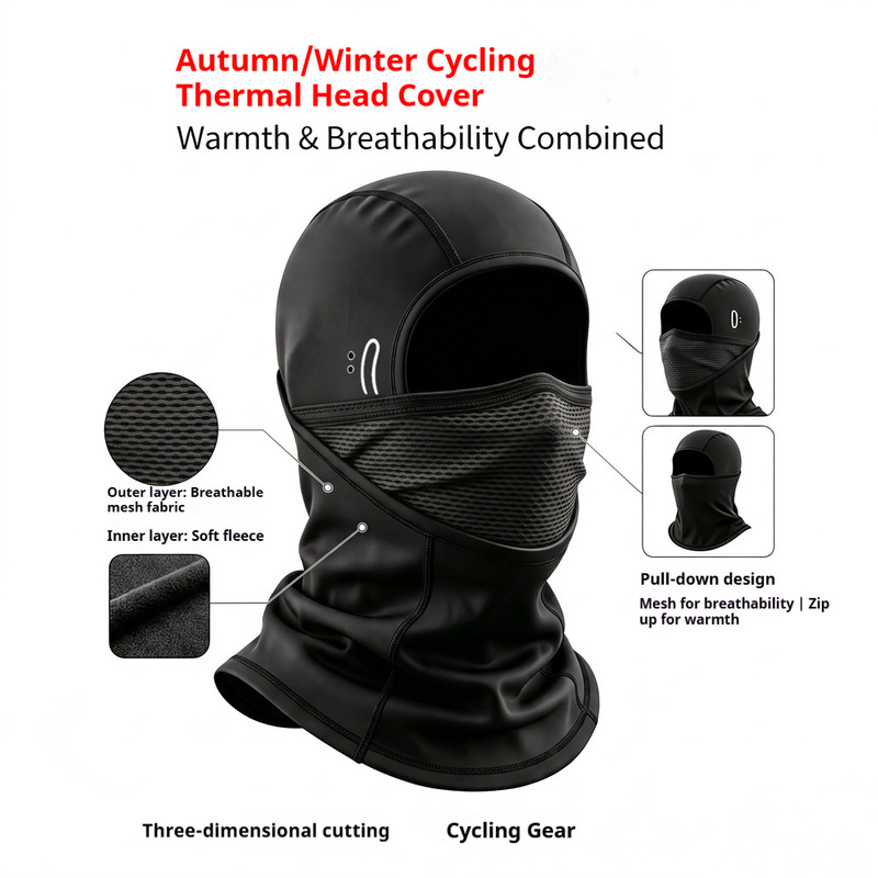 غطاء رأس من الصوف للشتاء، واقي - مراجعة Motorcycle Neck Gaiter Balaclava وسعره