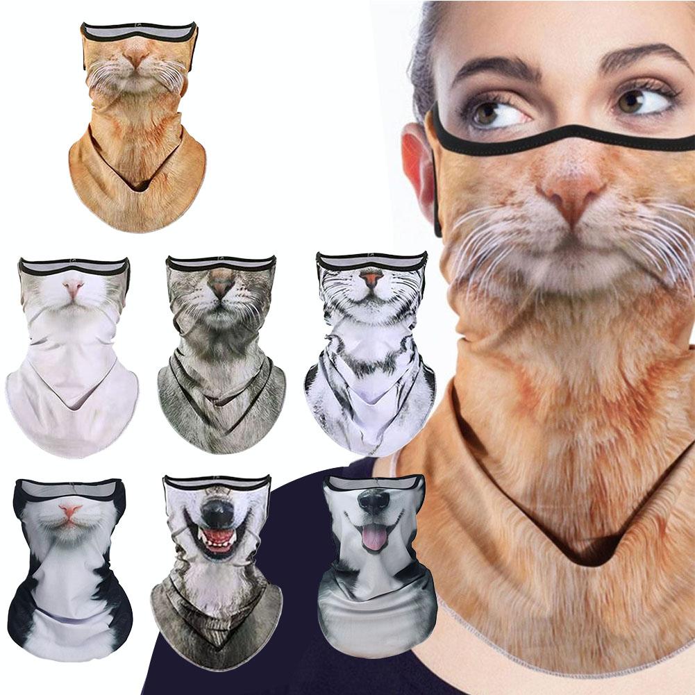 ثلاثية الأبعاد لطيف الحيوان با - مراجعة Motorcycle Neck Gaiter Balaclava وسعره