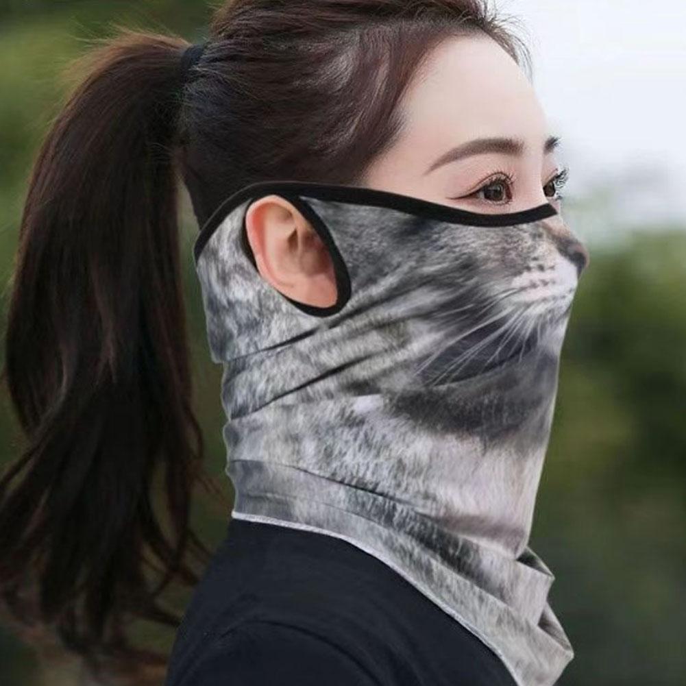 ثلاثية الأبعاد لطيف الحيوان با - مراجعة Motorcycle Neck Gaiter Balaclava وسعره